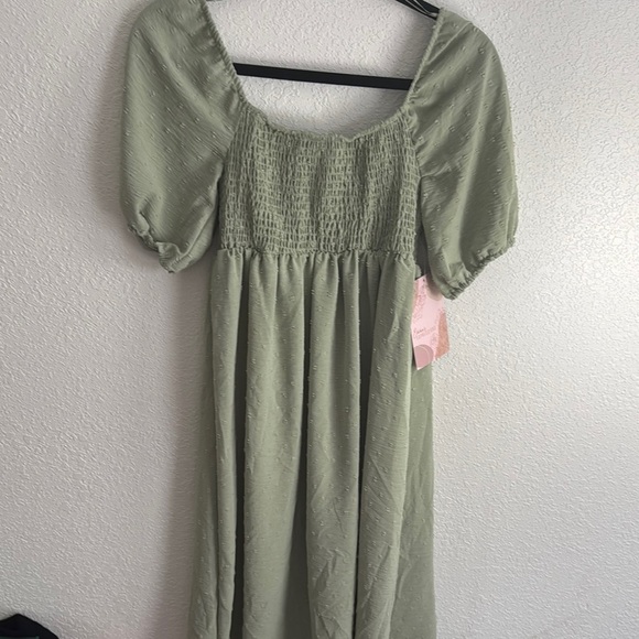Emmas Expression Dresses & Skirts - Elegant Olive Kids Dress